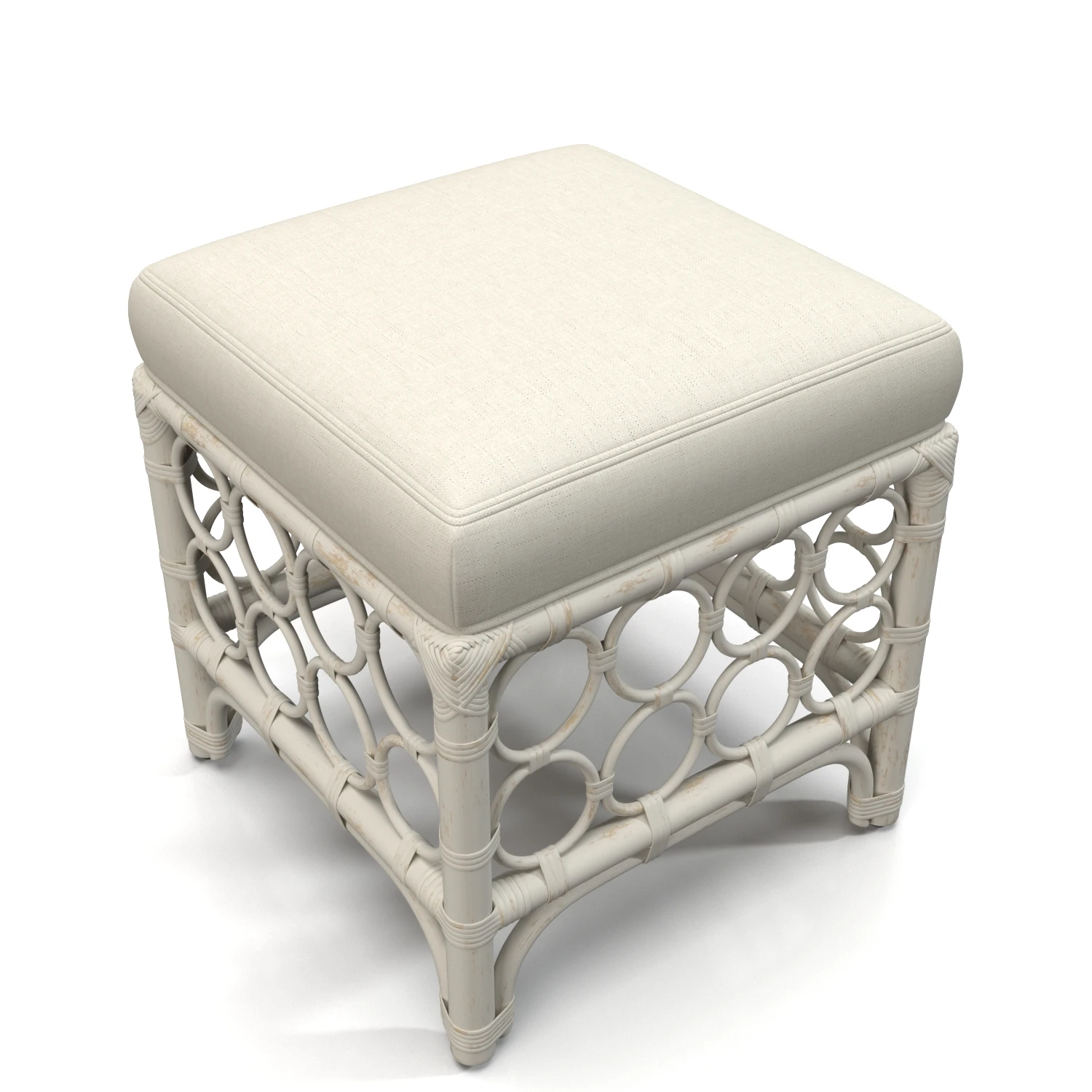 Living Room Rattan Stool U033D830 3D Model_04